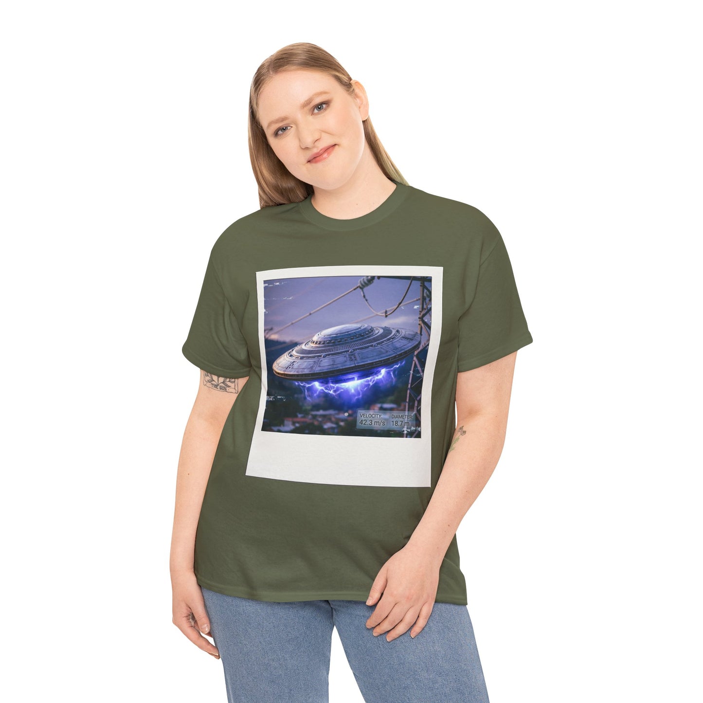 UFO Evidence T-Shirt | Retro Polaroid Alien Sighting Photo