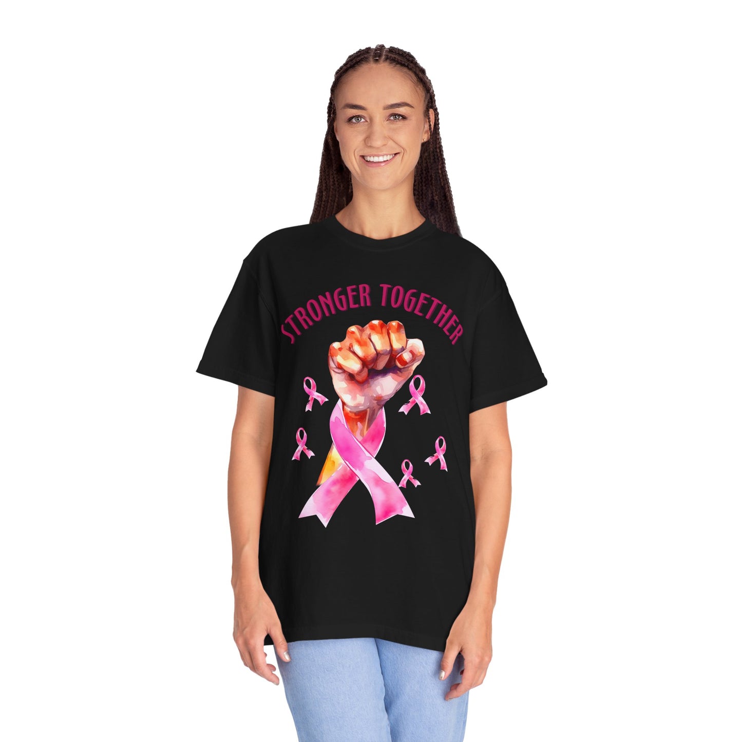 Empower Unity: Breast Cancer "Stronger Together" Comfort Colors Tee