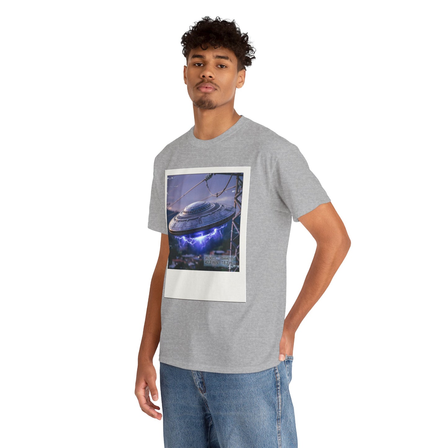 UFO Evidence T-Shirt | Retro Polaroid Alien Sighting Photo