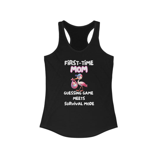 Charming First-Time Mom Tank Top - Stork Delivery Design