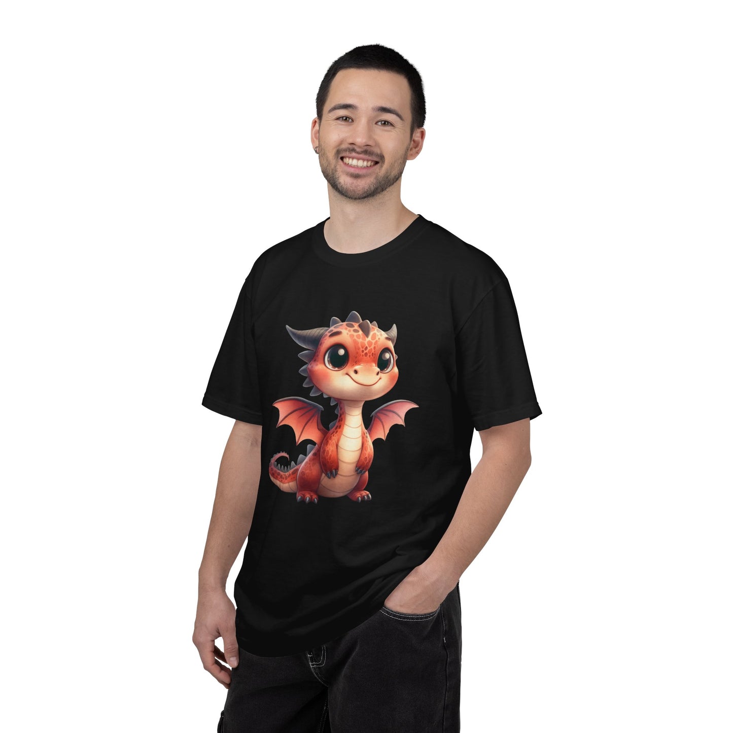 Adorable Dragon Whelp Tee - Soft Cotton T-Shirt with Fantasy Creature tee