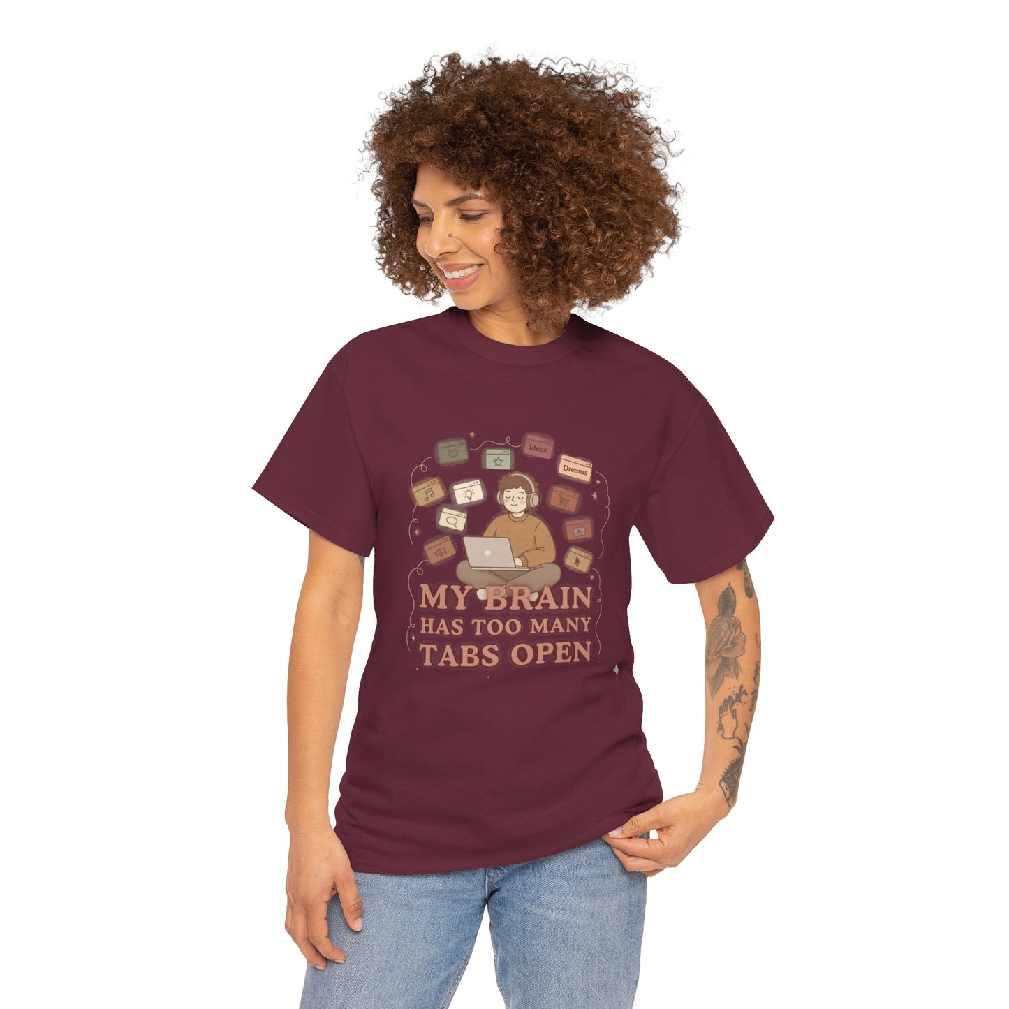 The "Cozy Mind" Earth Tone ADHD Graphic Tee