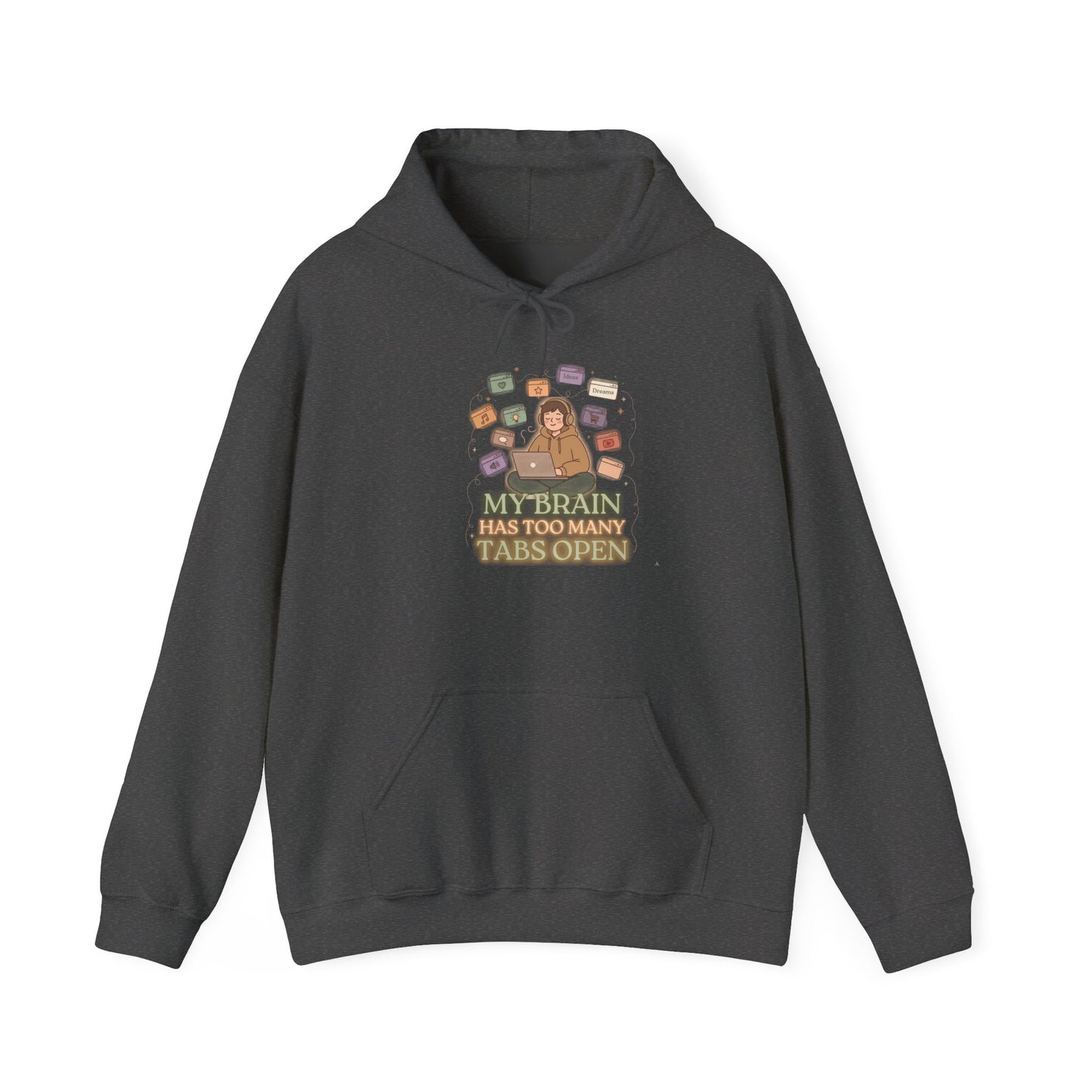 Dopamine at Midnight | ADHD Lofi Glow Aesthetic Hoodie