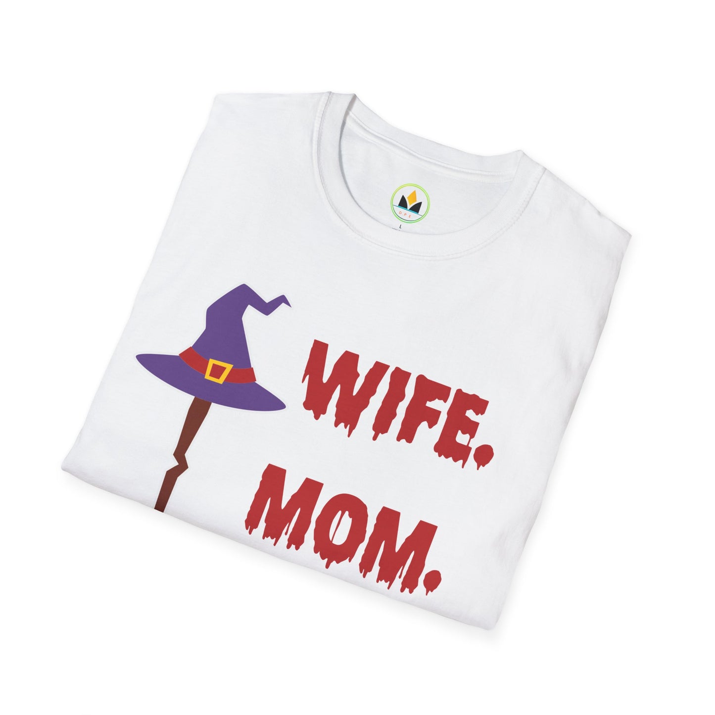 Spooky ‘Wife. Mom. Witch.’ Halloween Tee - Fun & Festive Holiday Apparel