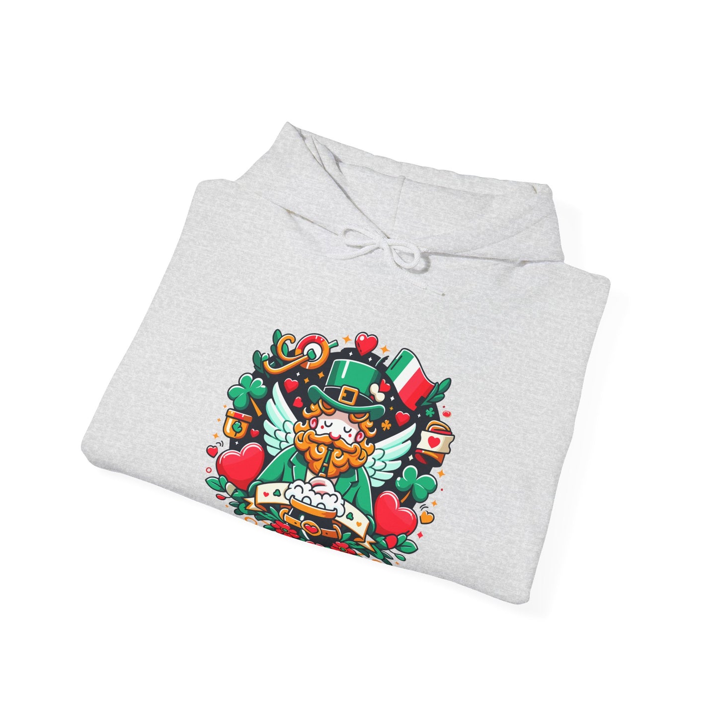 St Patricks Day Hoodie, Leprechaun Graphic Sweatshirt, Irish Celebration Pullover, Lucky Charm Unisex Apparel