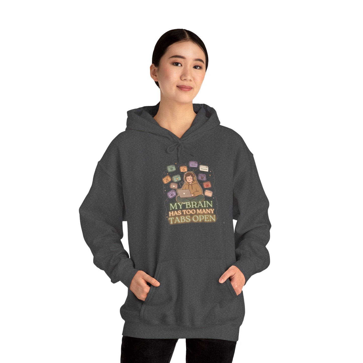 Dopamine at Midnight | ADHD Lofi Glow Aesthetic Hoodie