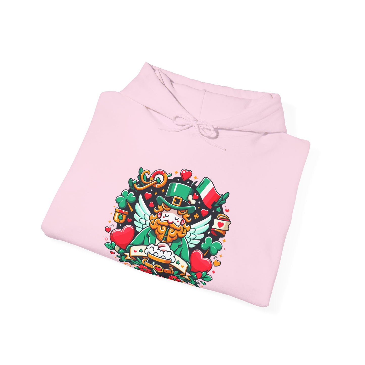 St Patricks Day Hoodie, Leprechaun Graphic Sweatshirt, Irish Celebration Pullover, Lucky Charm Unisex Apparel