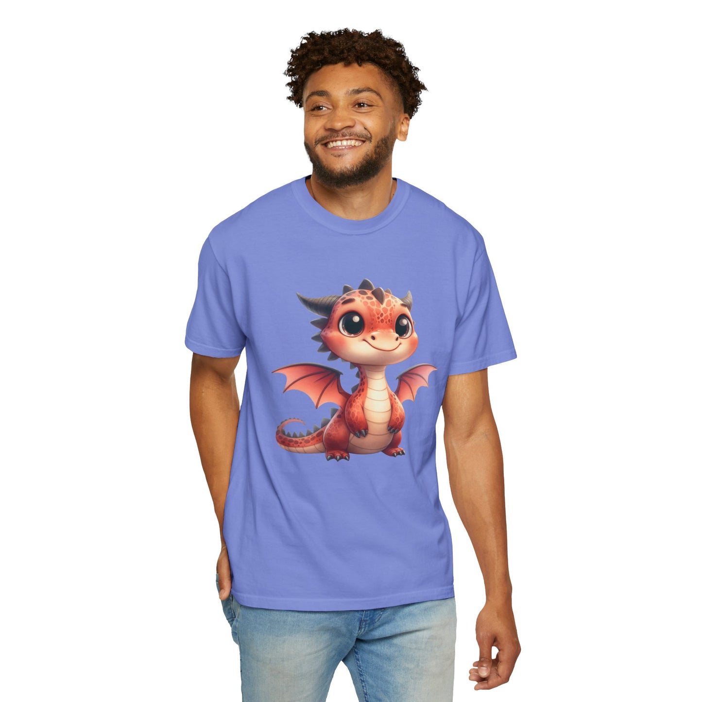 Adorable Dragon Whelp Tee - Soft Cotton T-Shirt with Fantasy Creature tee