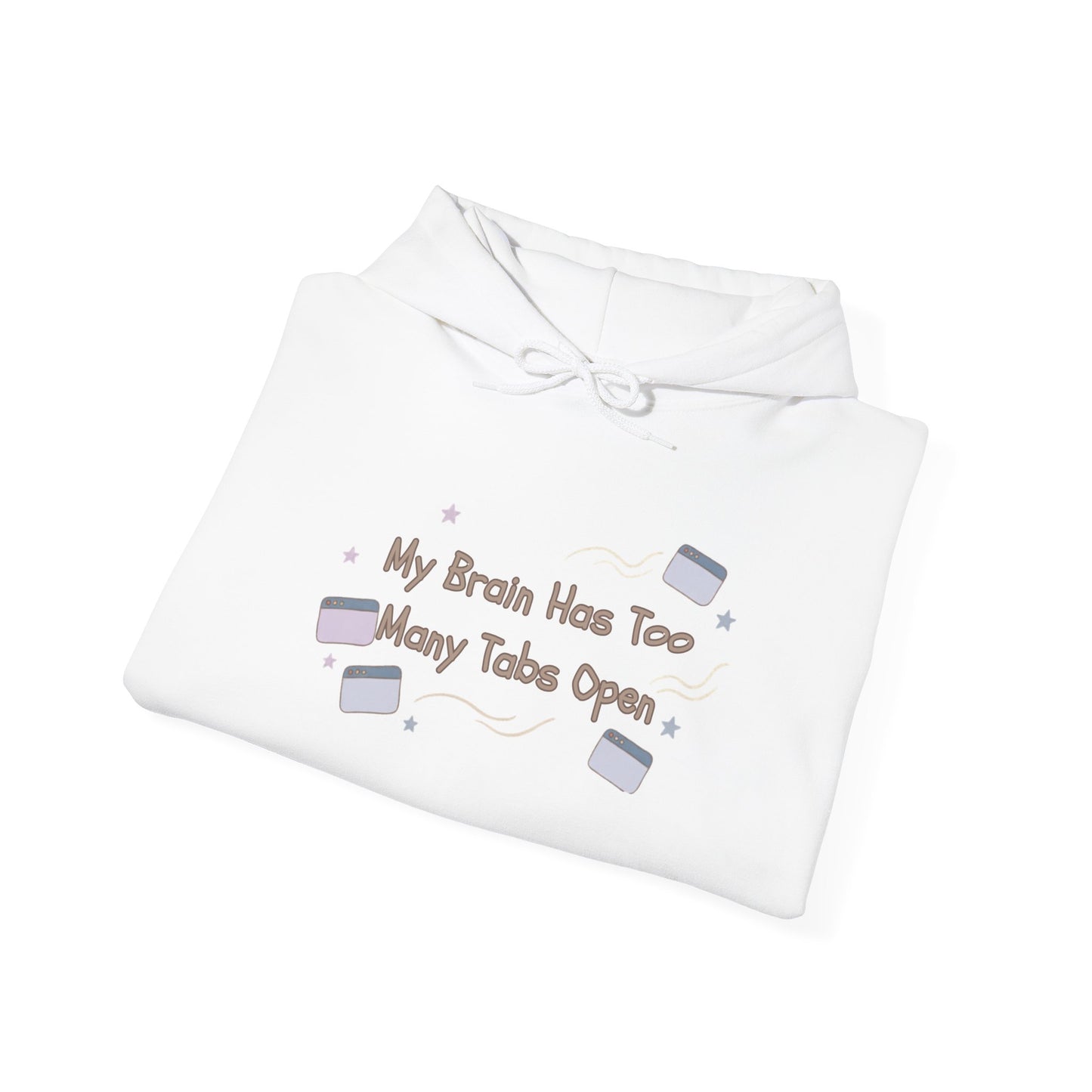 ADHD Brain Under Construction | Cozy Retro Aesthetic Hoodie