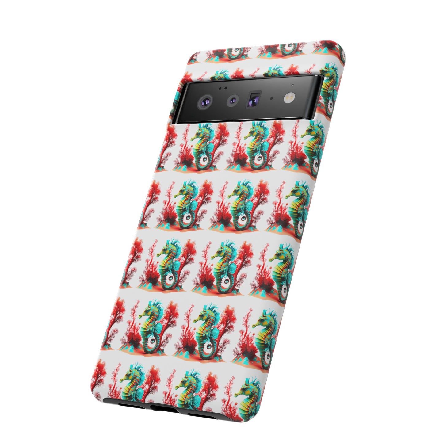 Vibrant Seahorse & Coral Reef - Artistic Mobile Phone hard Case