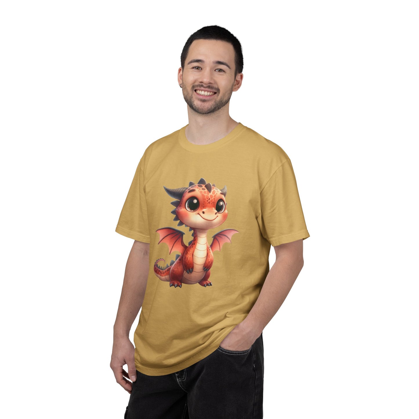 Adorable Dragon Whelp Tee - Soft Cotton T-Shirt with Fantasy Creature tee