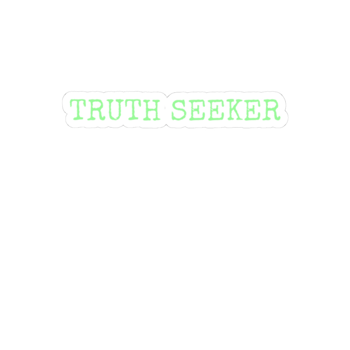 Truth Seeker" Vinyl Sticker | Paranormal Alien Decal for Laptop, Water Bottle
