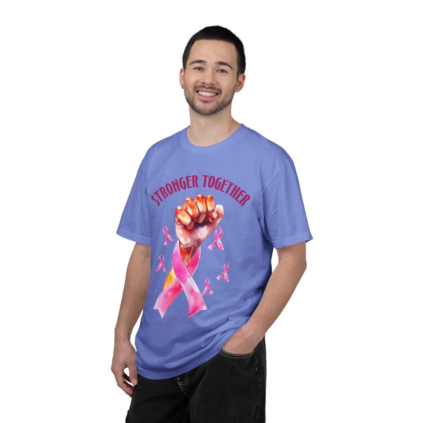 Empower Unity: Breast Cancer "Stronger Together" Comfort Colors Tee