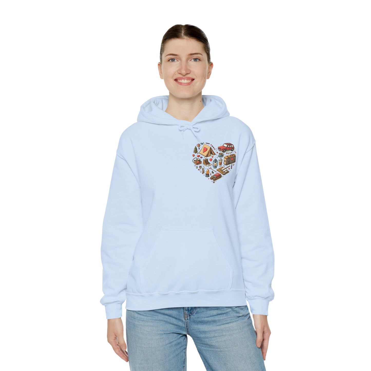 Wild at Heart: Ultimate Outdoor Adventure & Camping Icon Hoodie