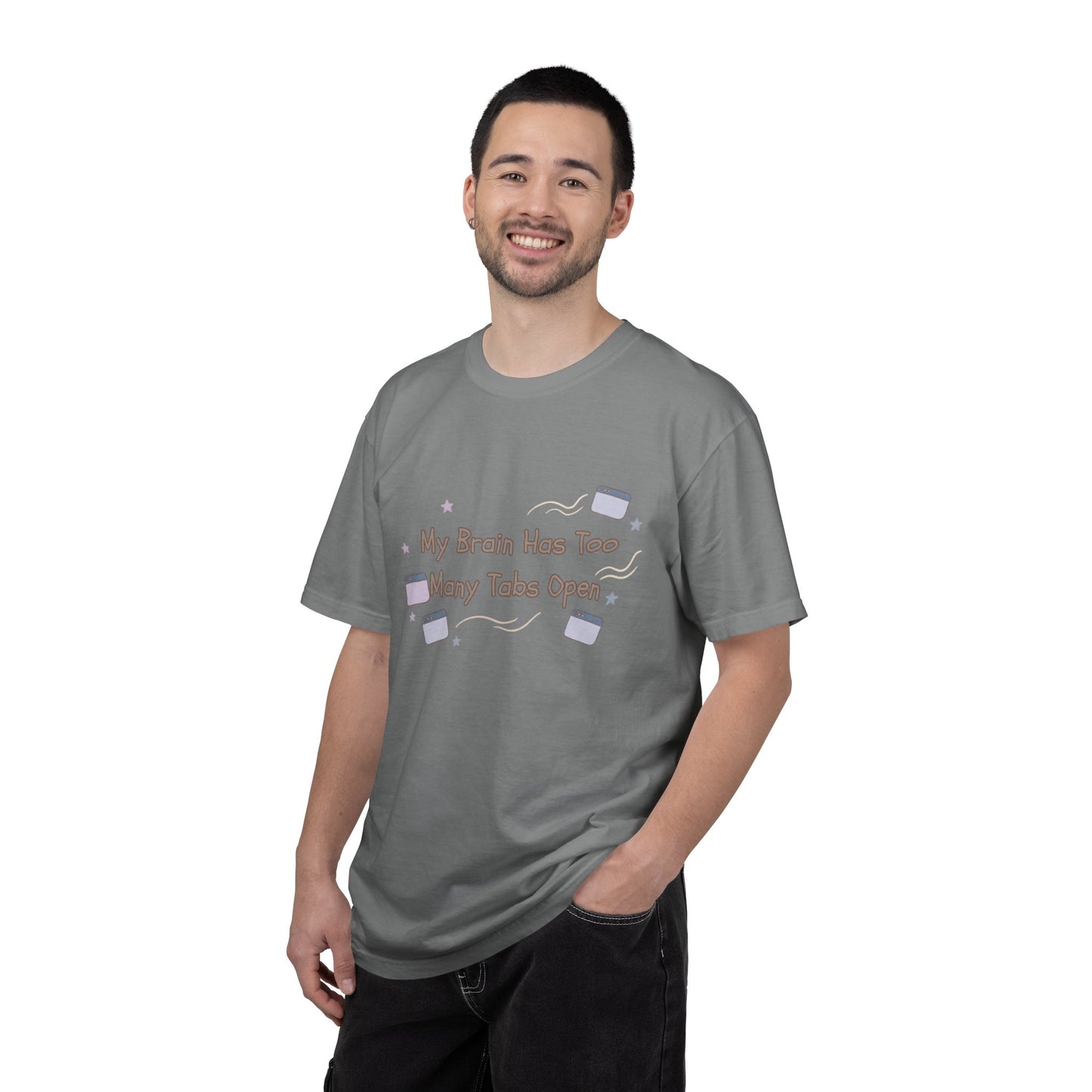 The "ADHD Brain Under Construction" Retro Warning Tee