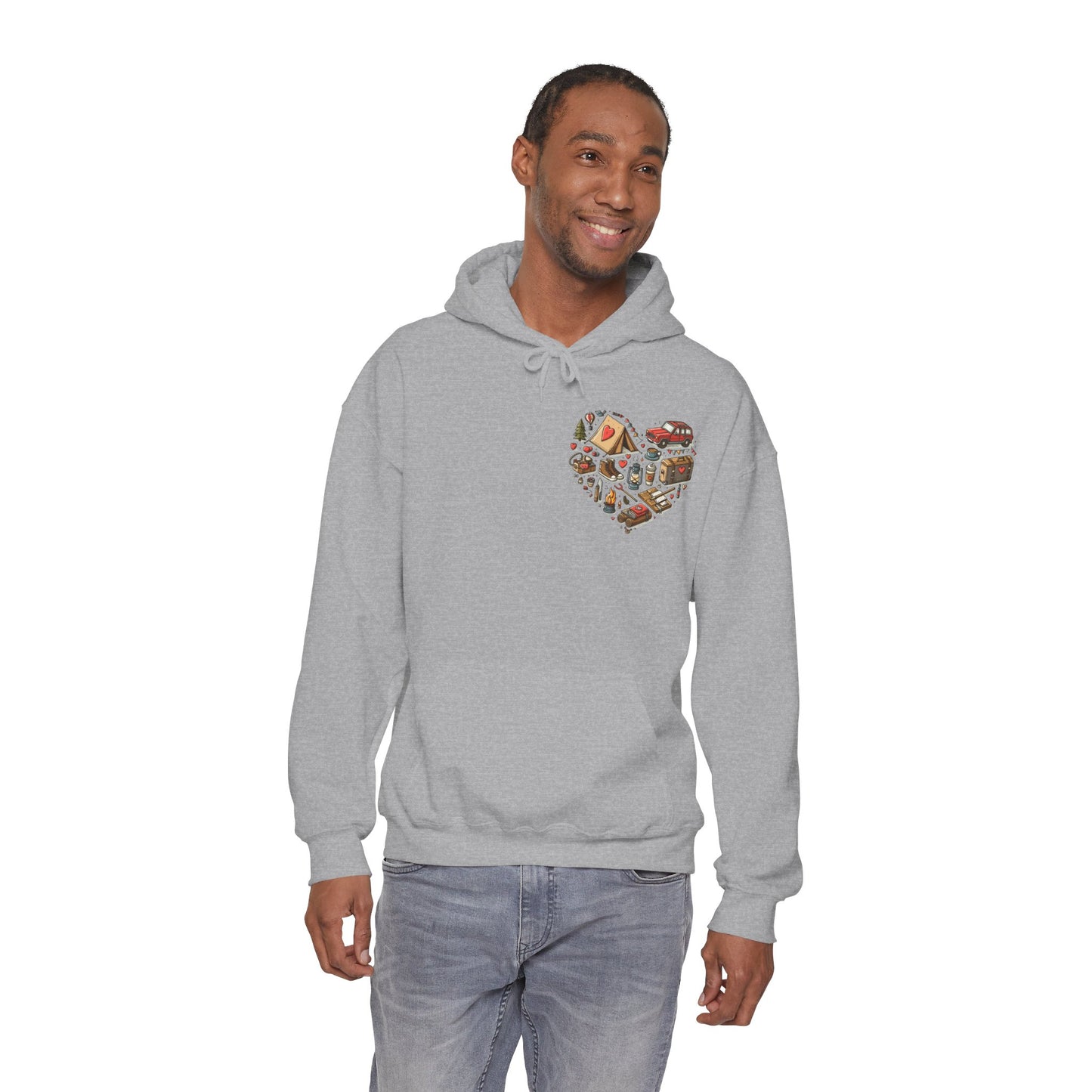 Wild at Heart: Ultimate Outdoor Adventure & Camping Icon Hoodie