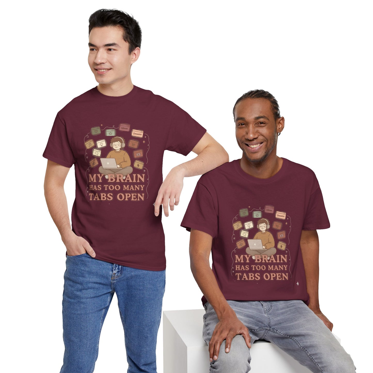 The "Cozy Mind" Earth Tone ADHD Graphic Tee
