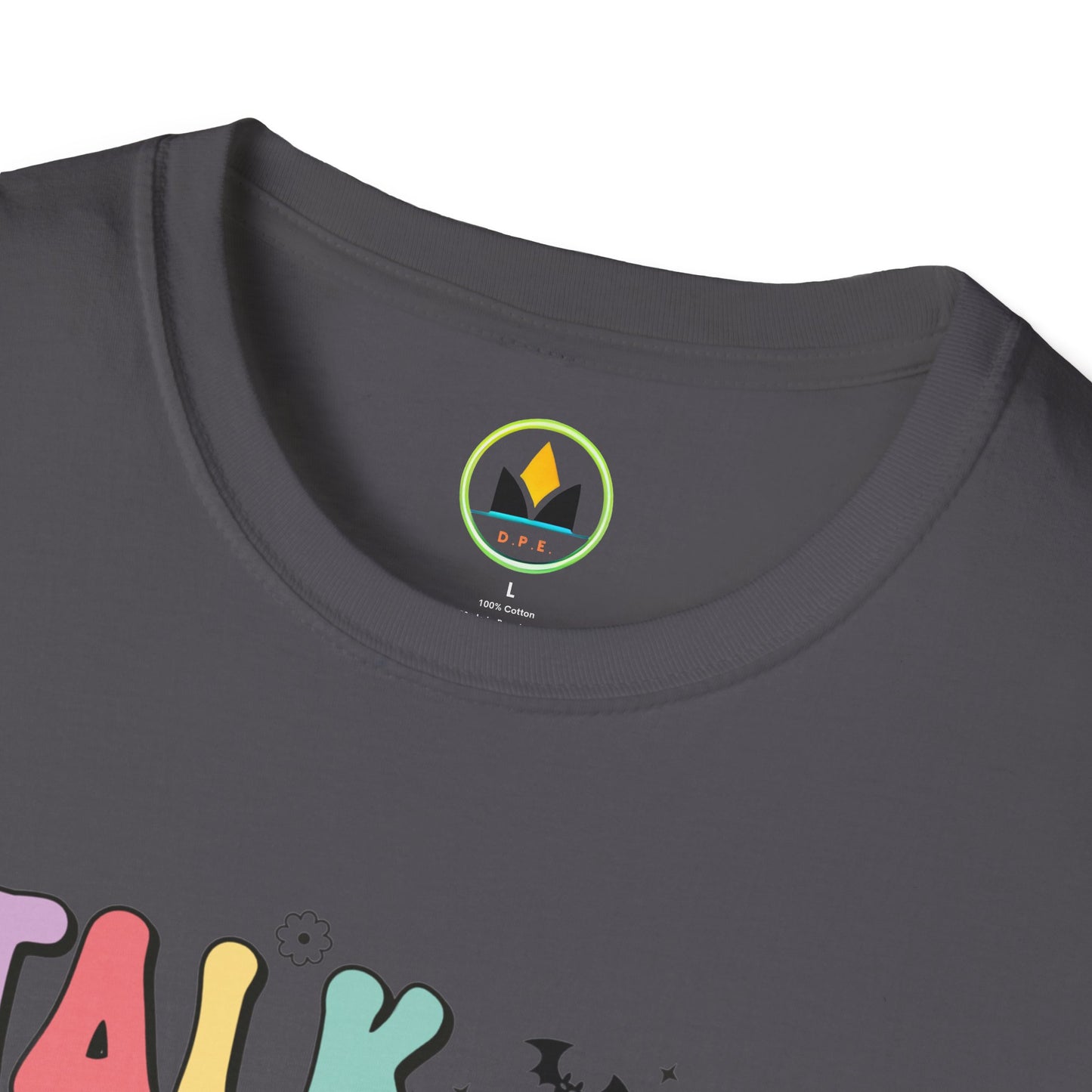 Talk Spooky To Me – Cute Pastel Ghost Halloween T‑Shirt for Spooky Season Lovers