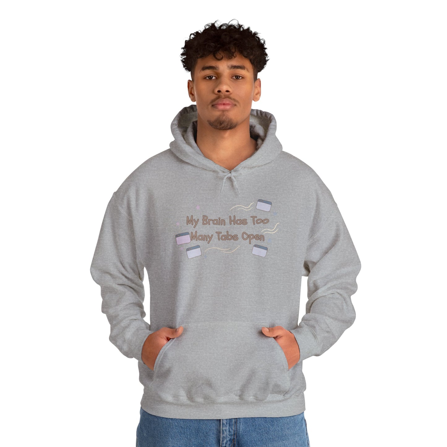 ADHD Brain Under Construction | Cozy Retro Aesthetic Hoodie