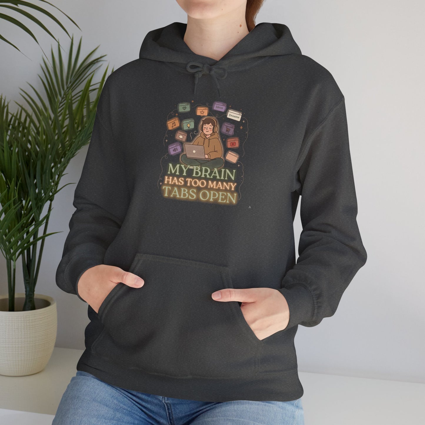 Dopamine at Midnight | ADHD Lofi Glow Aesthetic Hoodie