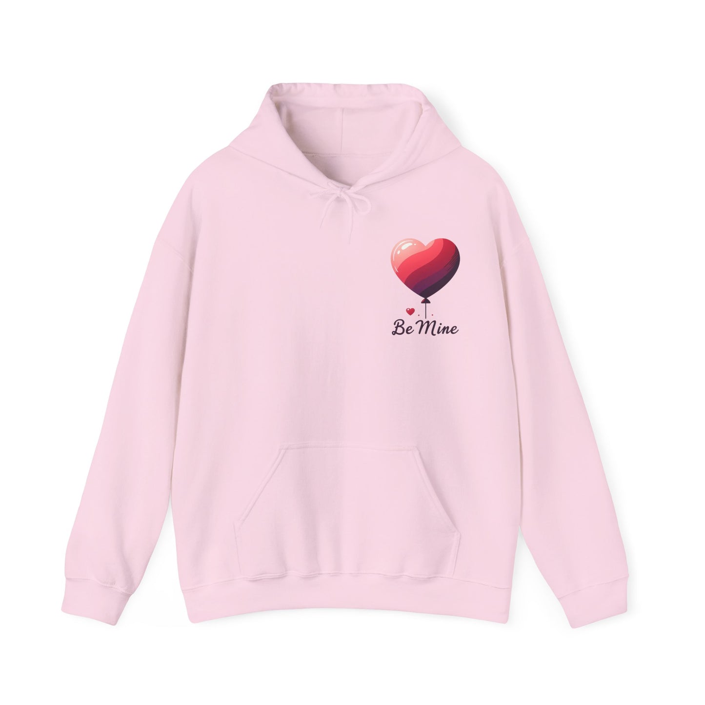Minimalist Be Mine Valentine Heart Balloon Hoodie | Aesthetic Romantic Couple Sweatshirt