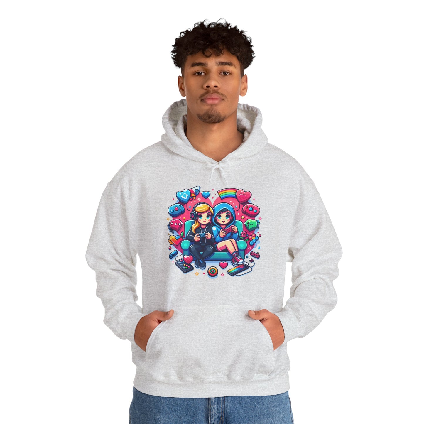 Retro Kawaii Gamer Girl Hoodie | Cute Anime Aesthetic Streetwear