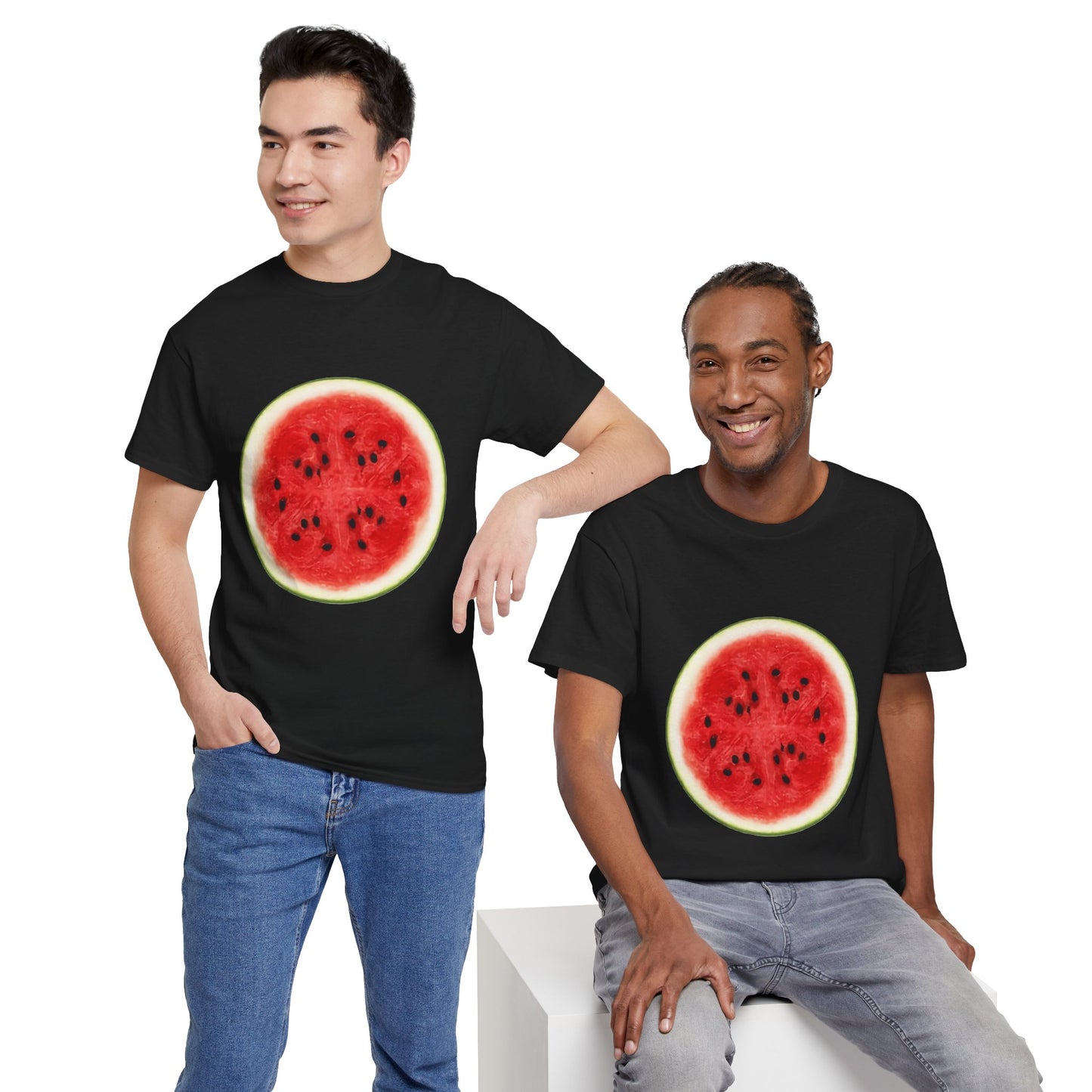 Watermelon Slice Graphic T-Shirt | Funny "One in a Melon" Tee | Easy Lazy Halloween Costume | Unisex Summer Top