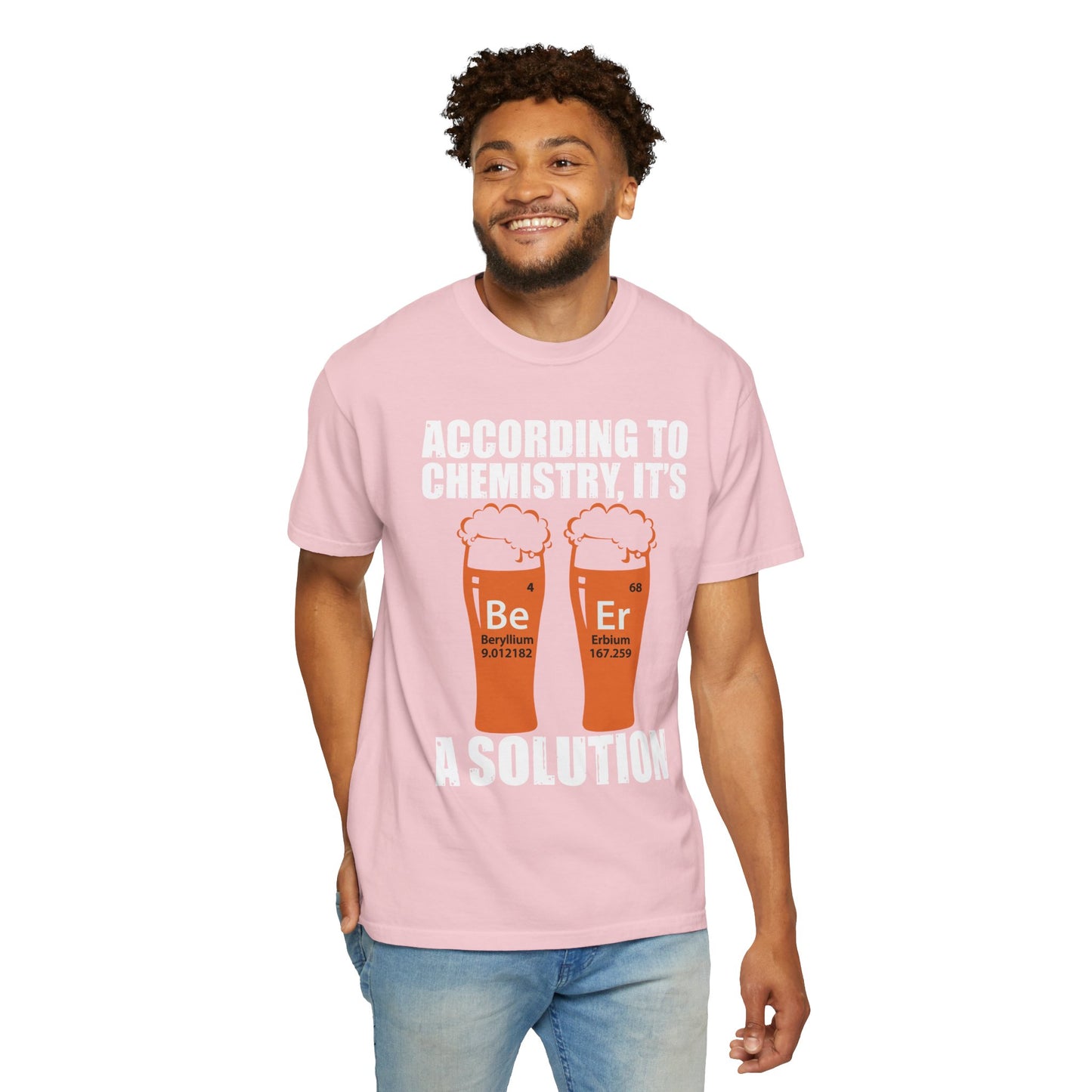 Viral Science BeEr Chemistry T-Shirt - Periodic Table Elements Graphic Comfort Colors Ring Spun Cotton Tee - Gift for Science Nerds
