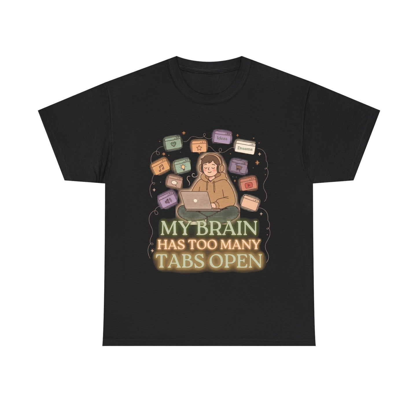 ADHD Night Mode | Neon "2AM Hyperfixation" Aesthetic Tee