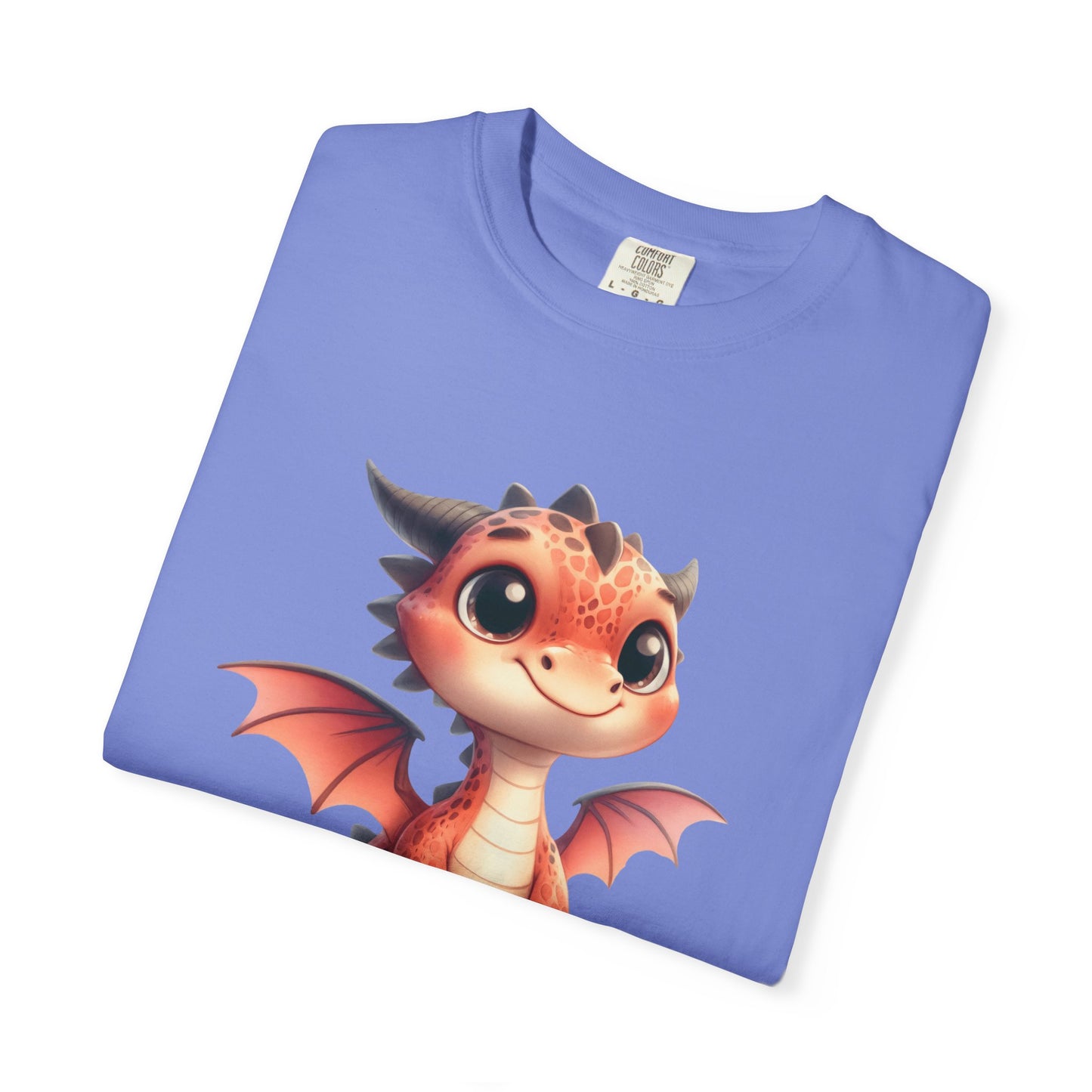 Playful Whimsy Dragon - Unique Cartoon-Style Dragon T-Shirt Design for Fun and Fantasy Lovers