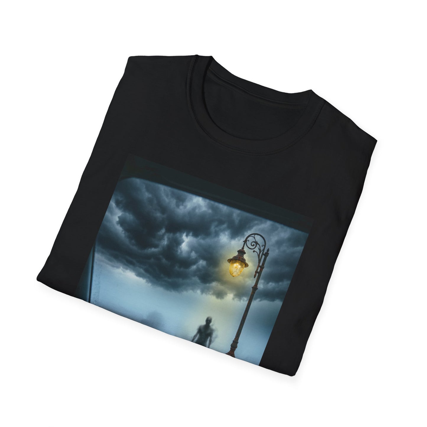 Roadside Encounter T-Shirt | Eerie Alien Highway Art