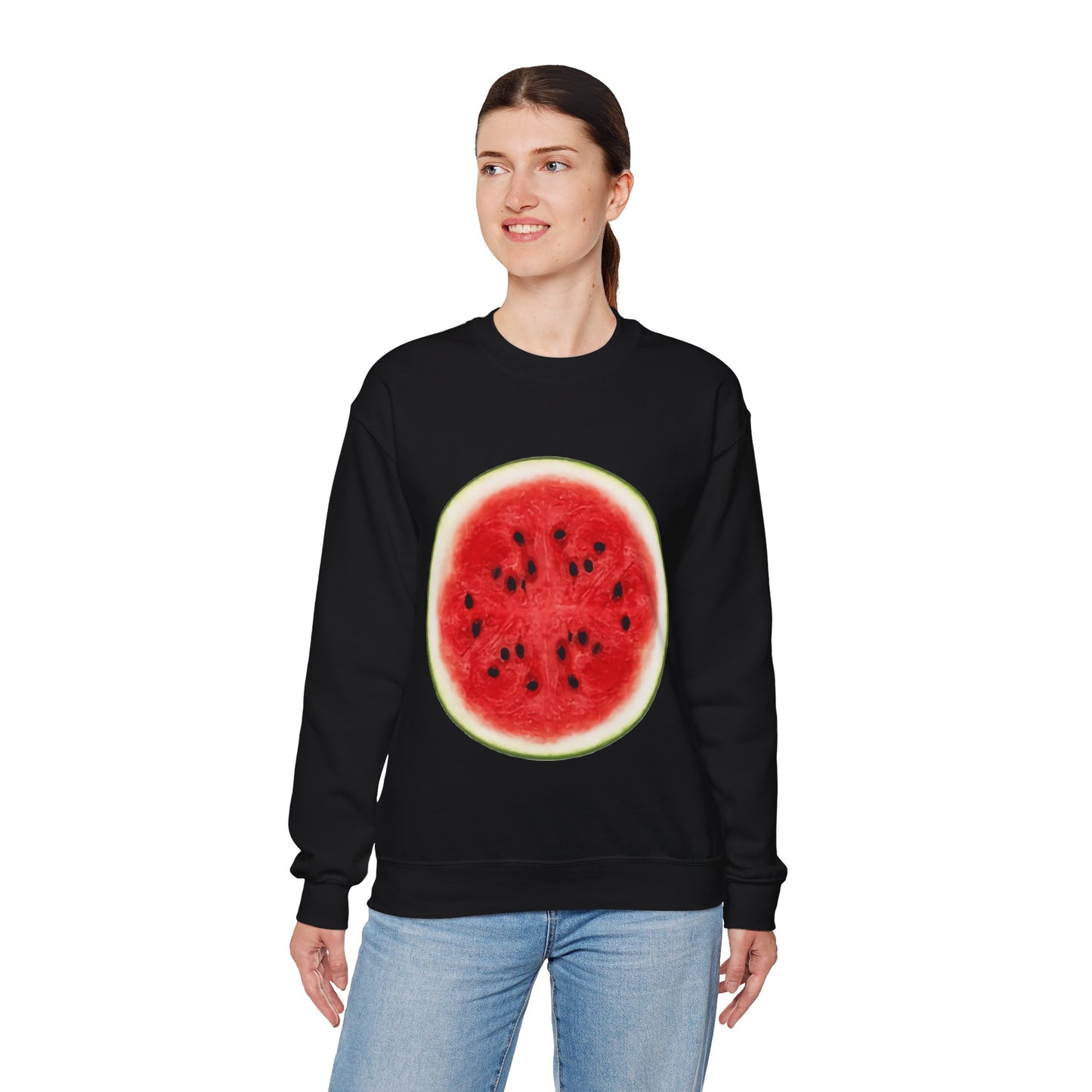 Whimsical Watermelon Lazy Halloween Costume | Unique Unisex Sweatshirt