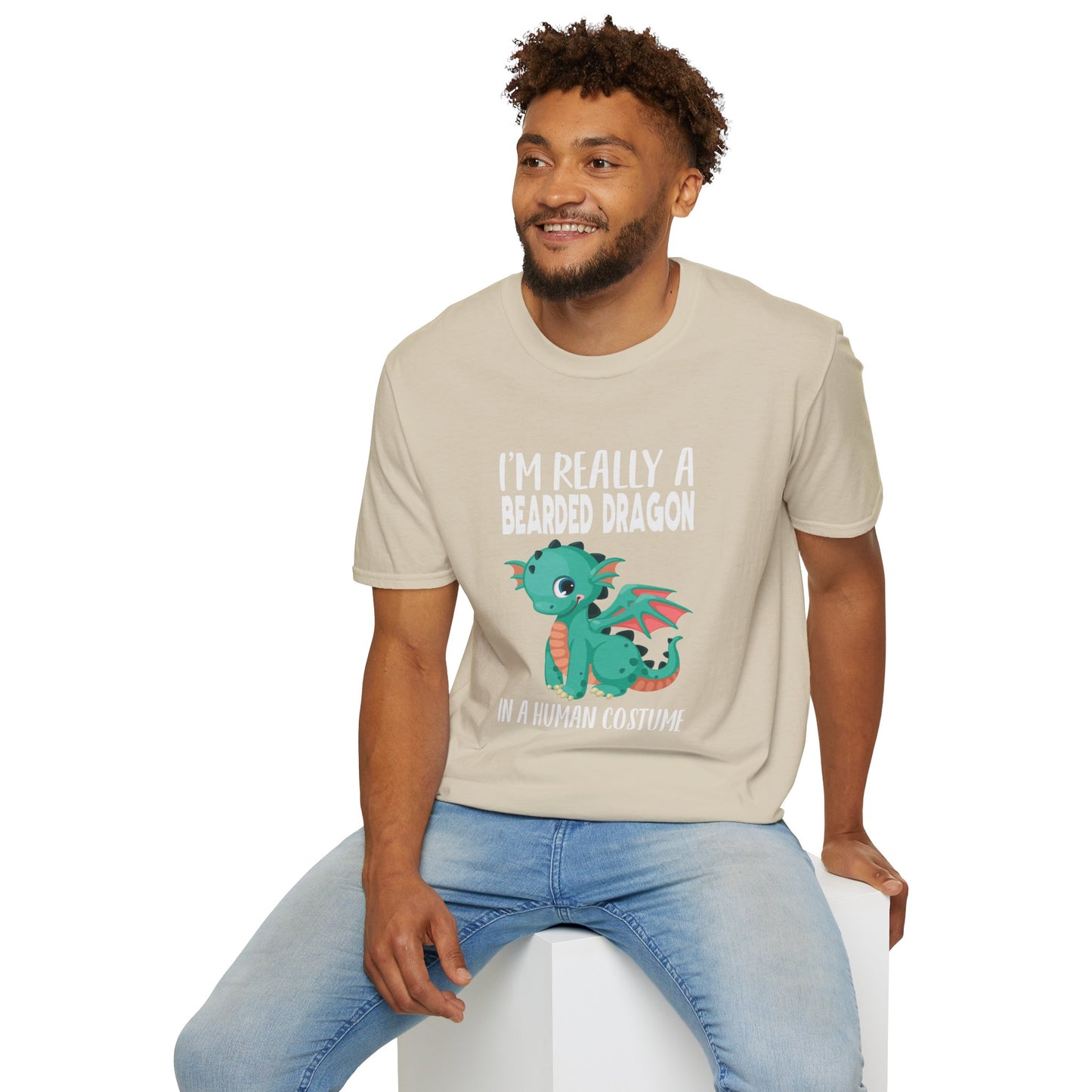 I’m Really a Bearded Dragon in a Human Costume – Cute Halloween Reptile Lover T‑Shirt