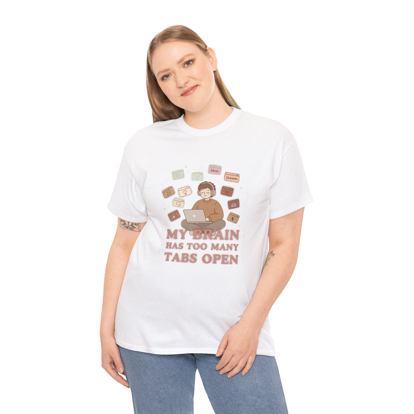The "Cozy Mind" Earth Tone ADHD Graphic Tee