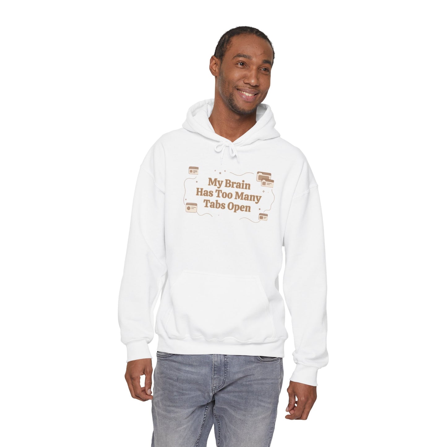 My Brain Has Too Many Tabs Open | Cozy Lofi Oversized Hoodie