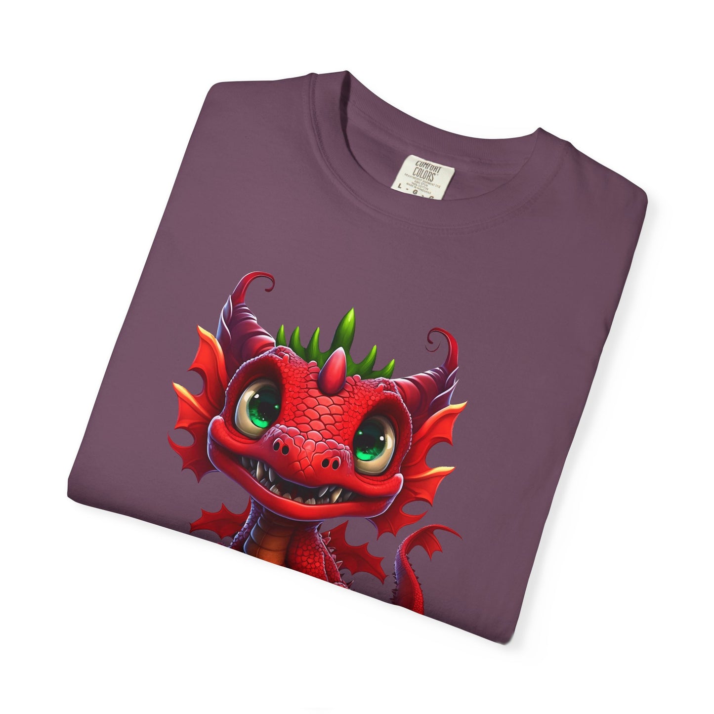 Playful Dragon Delight - Unique Cartoon-Style Dragon T-Shirt Design for Fun and Fantasy Lovers