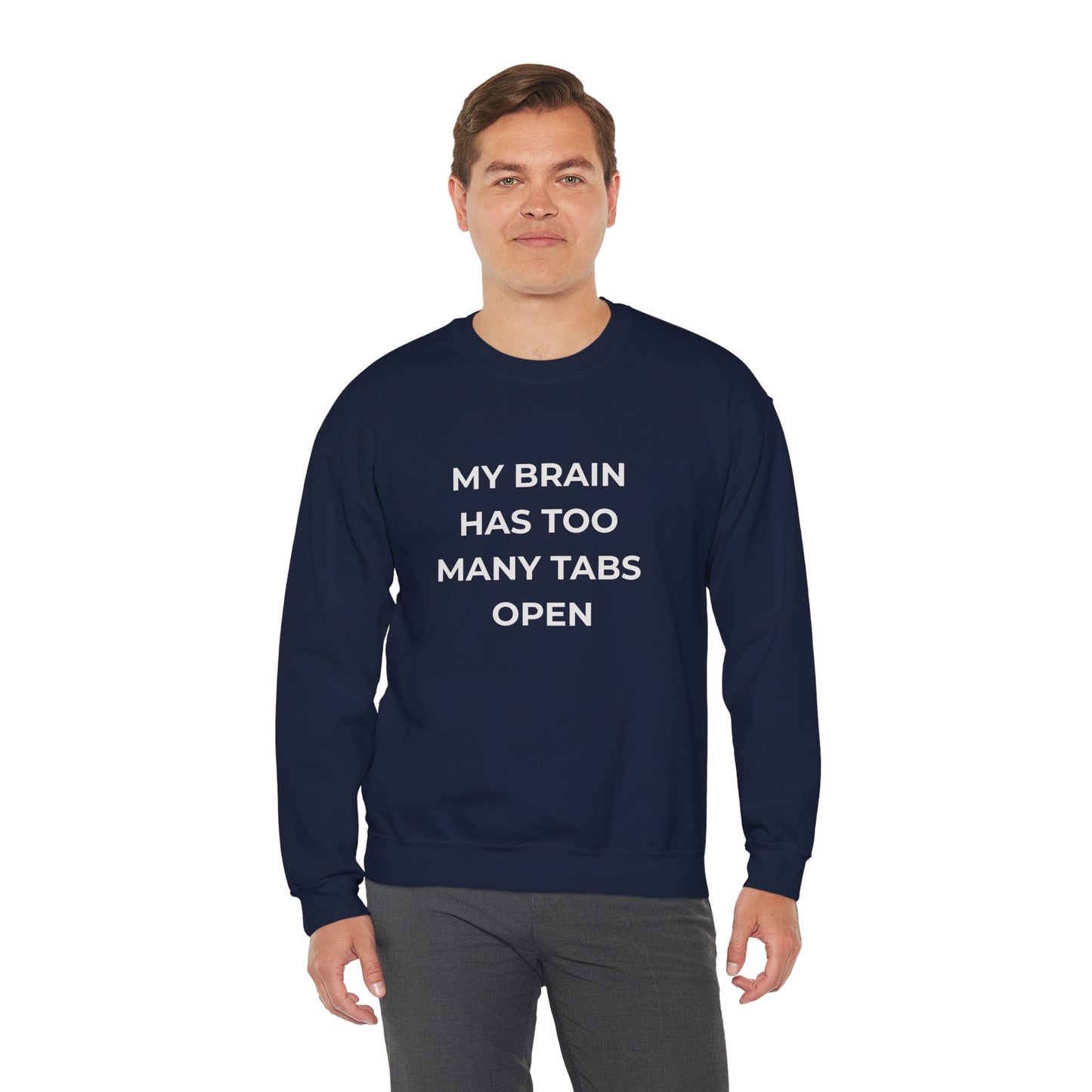 My Brain Has Too Many Tabs Open Sweatshirt | Funny ADHD Gift | Cozy Lofi Pullover