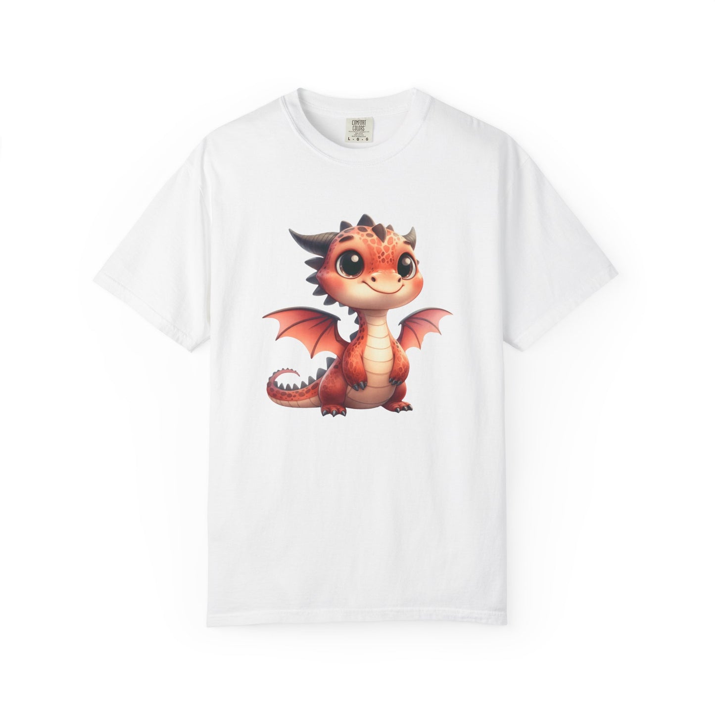 Playful Whimsy Dragon - Unique Cartoon-Style Dragon T-Shirt Design for Fun and Fantasy Lovers