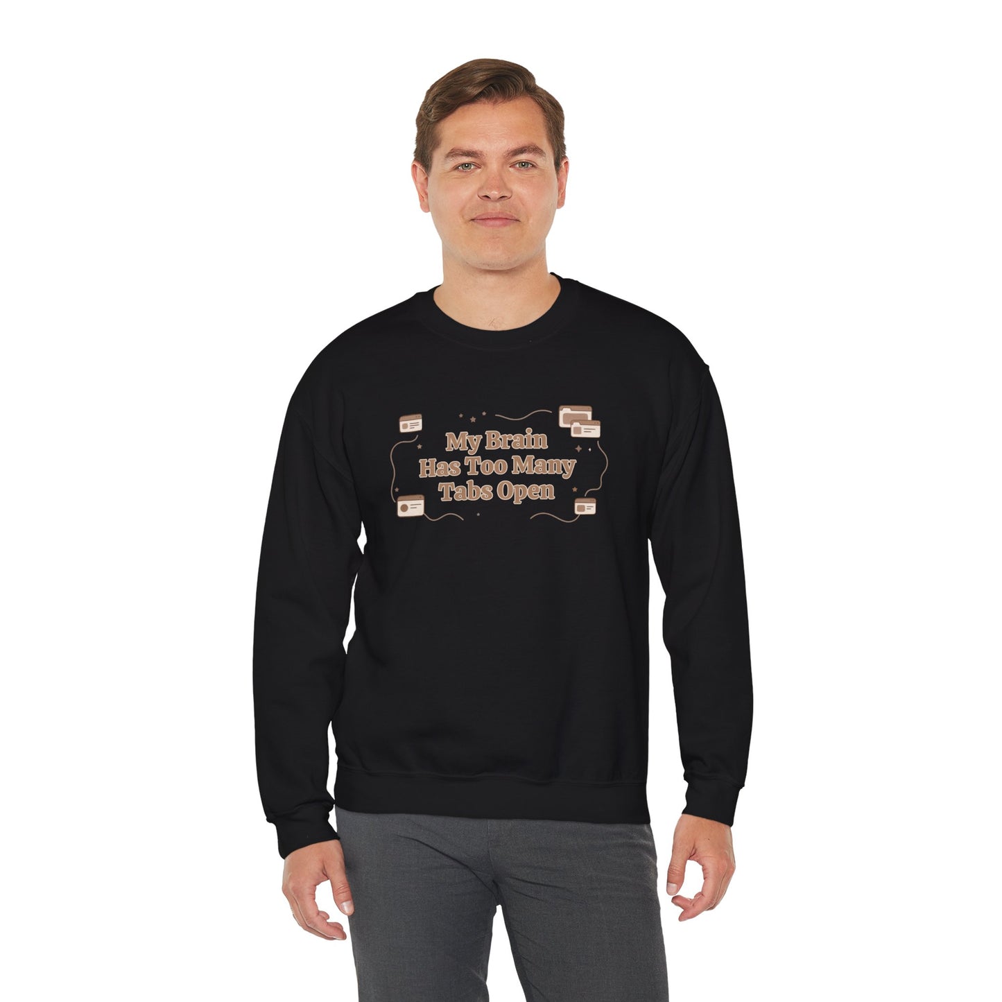 The "Mental Tabs" Aesthetic Crewneck | Oversized Lofi Sweatshirt
