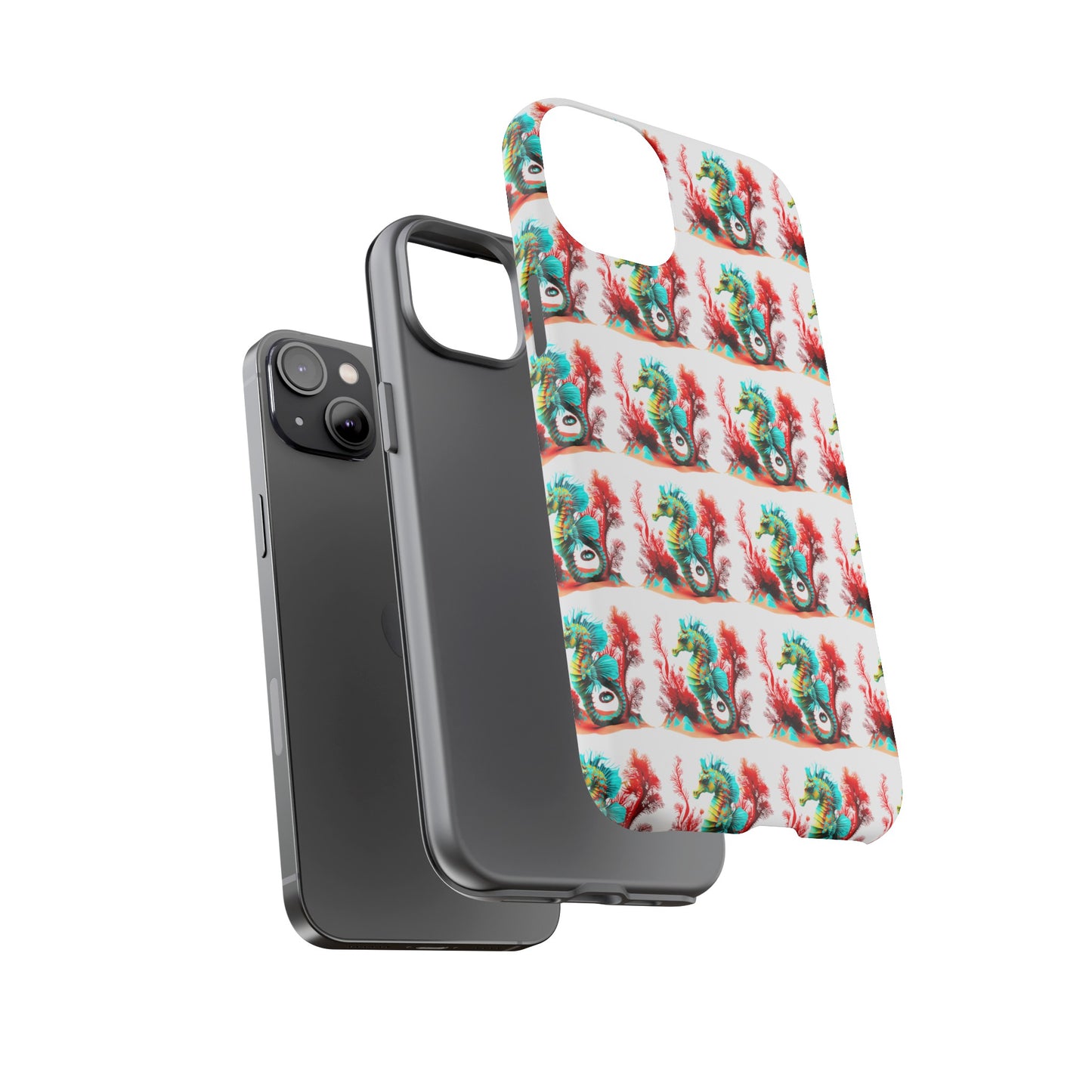 Vibrant Seahorse & Coral Reef - Artistic Mobile Phone hard Case