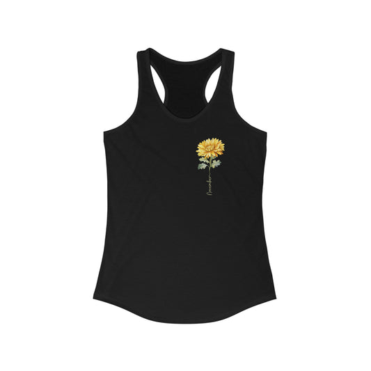 November Chrysanthemum Charm - Women’s Birth Flower Tank Top