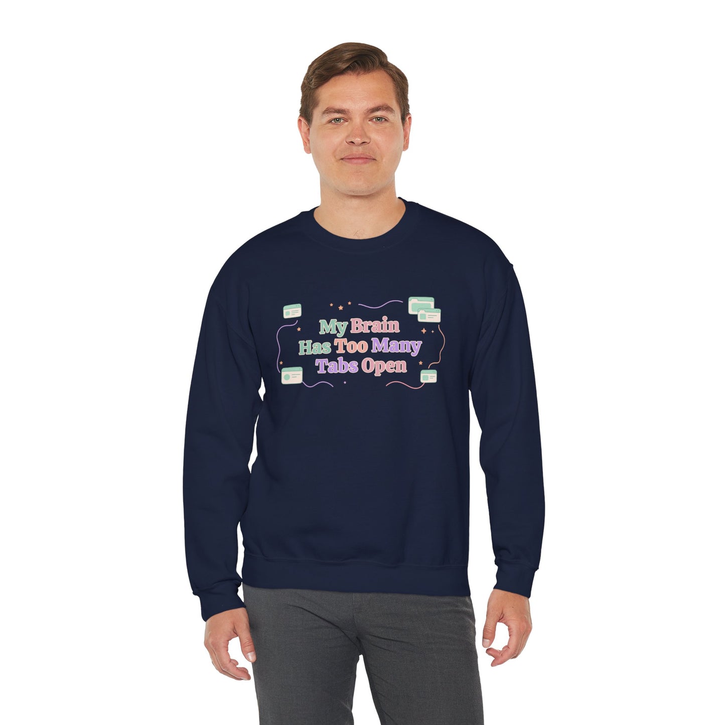 System Status: Hyperfixated | Industrial ADHD Crewneck
