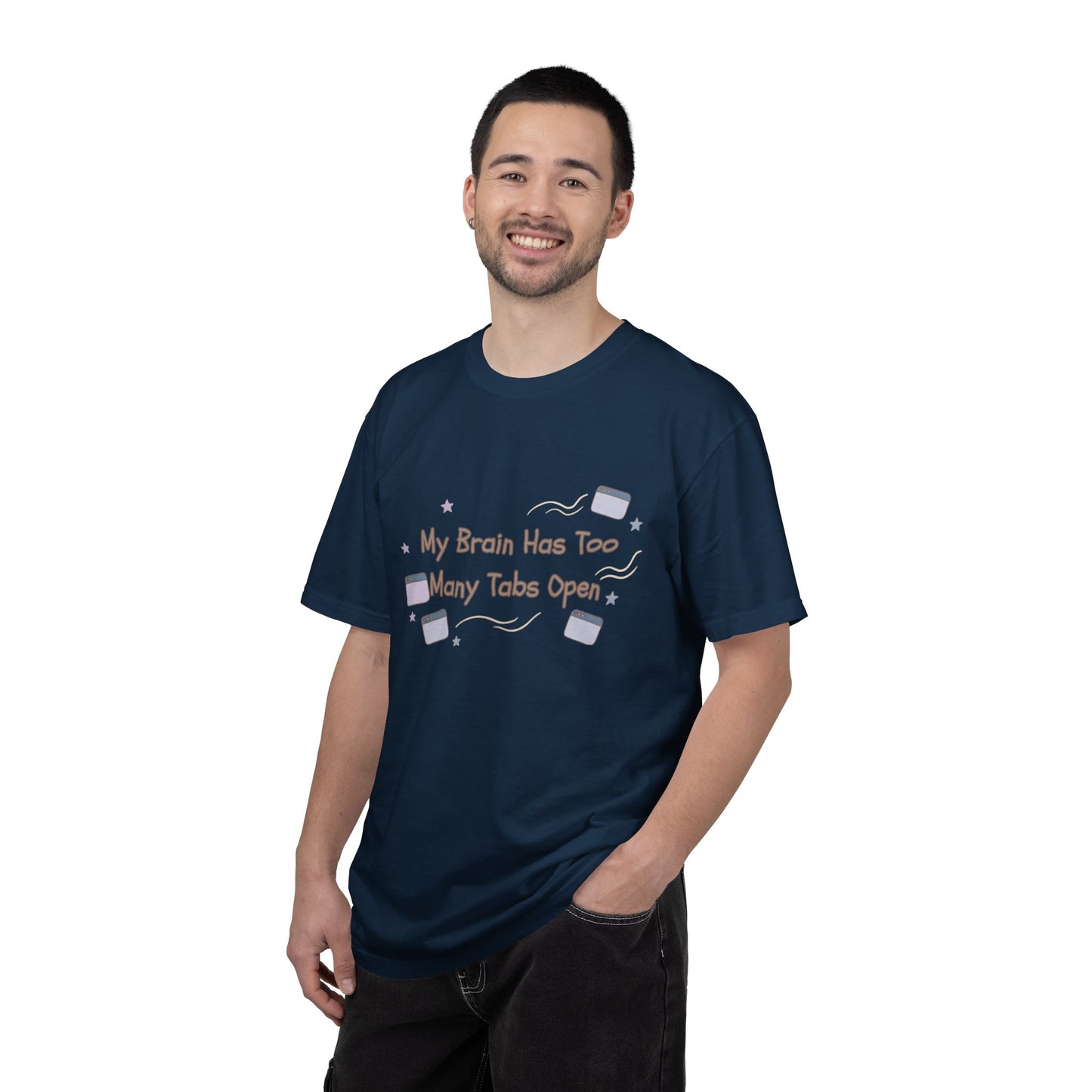 The "ADHD Brain Under Construction" Retro Warning Tee