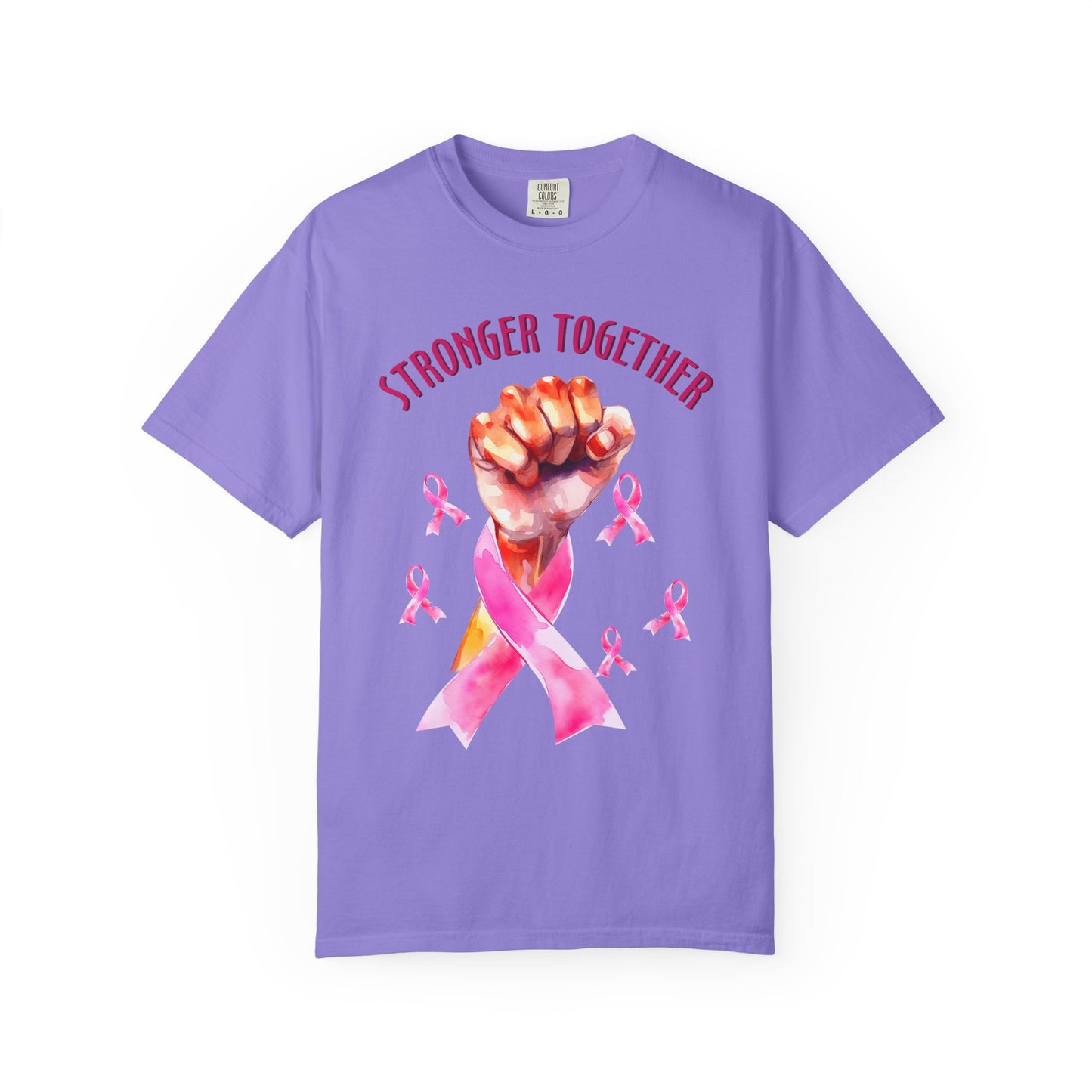 Empower Unity: Breast Cancer "Stronger Together" Comfort Colors Tee