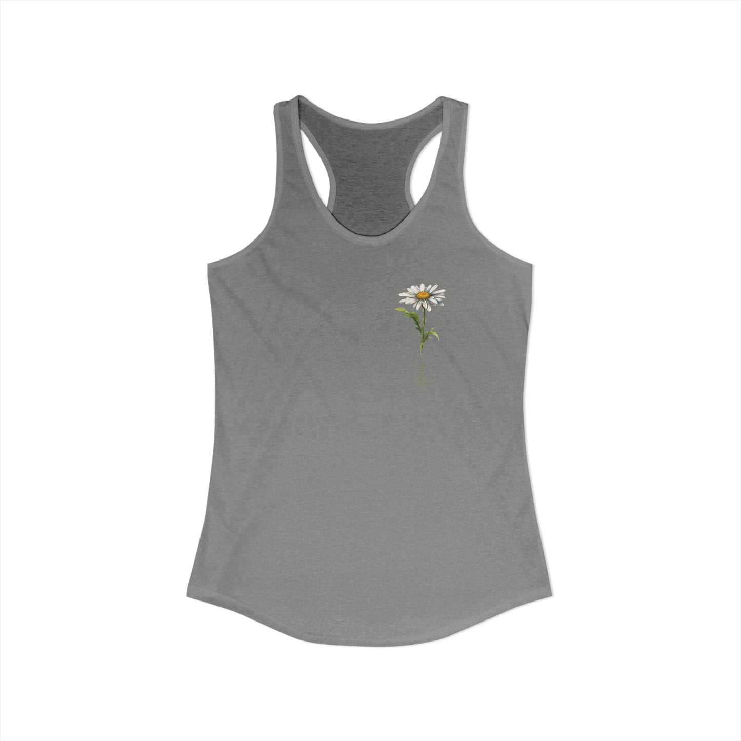 April Daisy Birth Month Flower - Chic & Elegant Women’s Tank Top