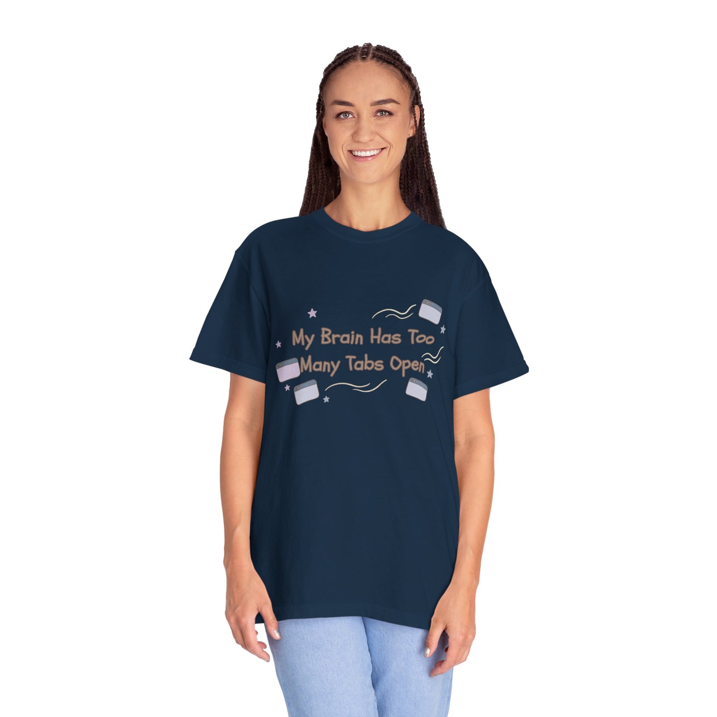 The "ADHD Brain Under Construction" Retro Warning Tee
