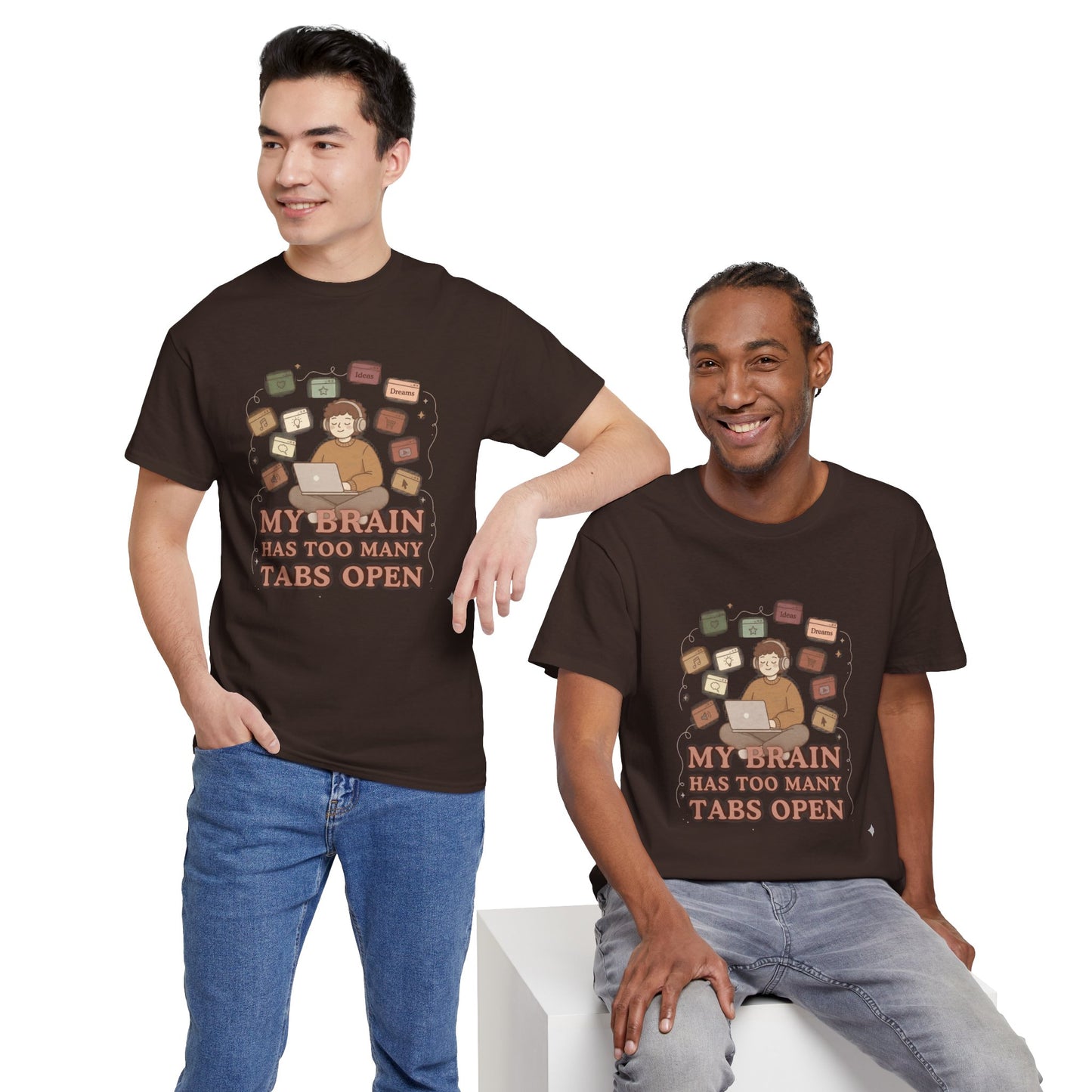 The "Cozy Mind" Earth Tone ADHD Graphic Tee