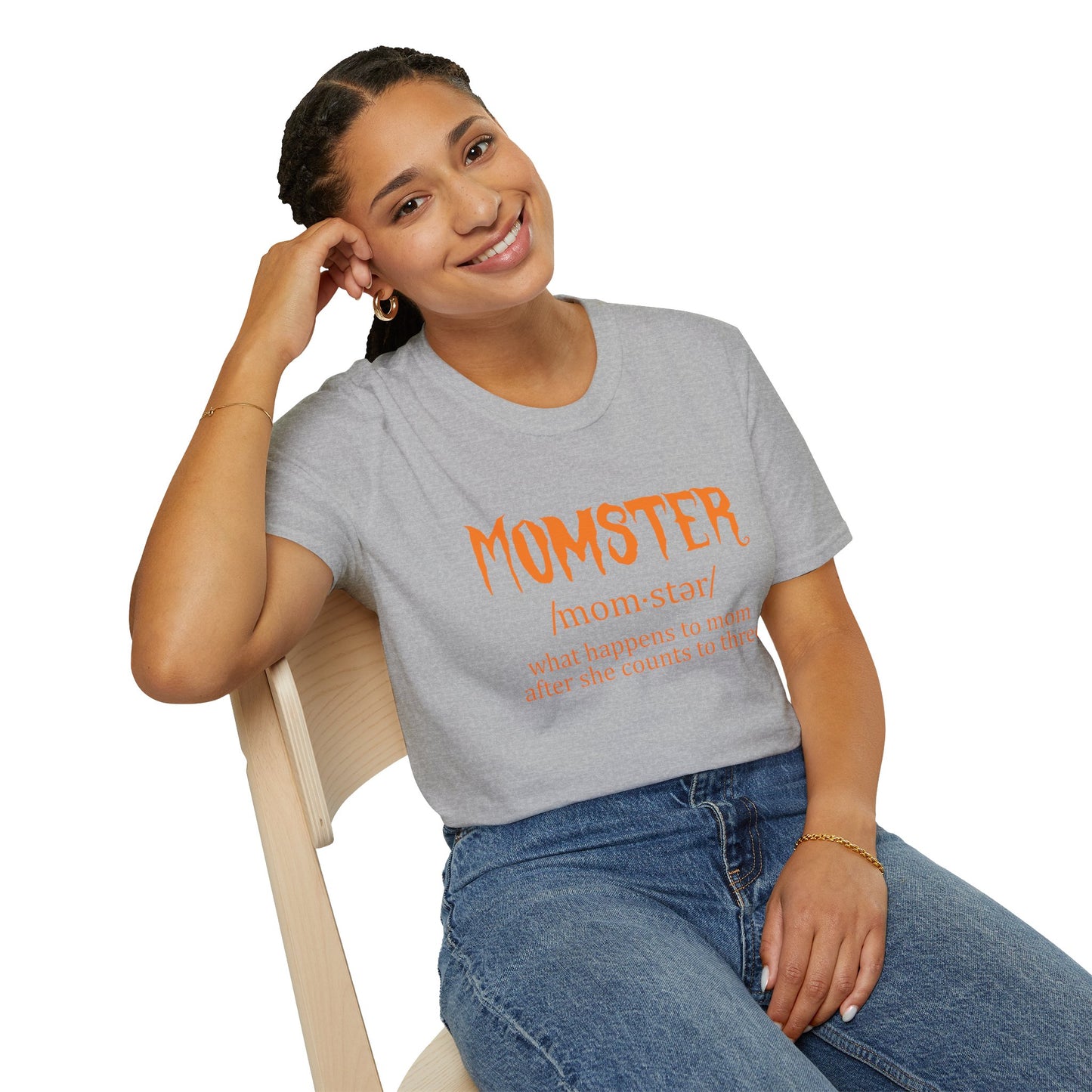 Halloween ‘Momster’ Tee - Fun Parenting Humor Softstyle T-Shirt