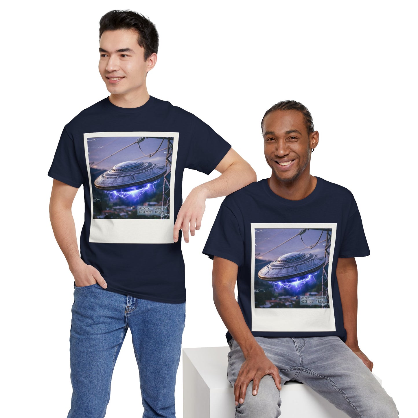 UFO Evidence T-Shirt | Retro Polaroid Alien Sighting Photo