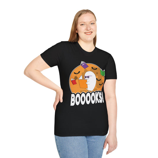 Ghostly Reader - Spooky Halloween BOOOOKS! Tee